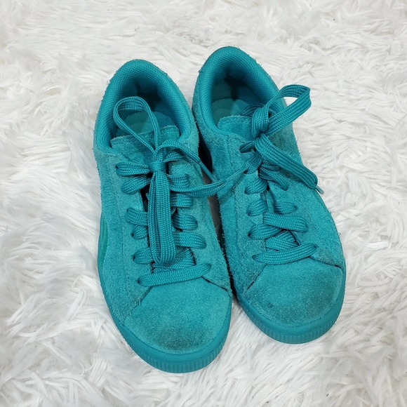 puma suede teal